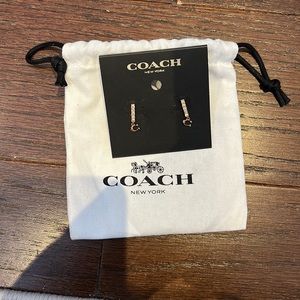 Brand new, never worn coach earrings